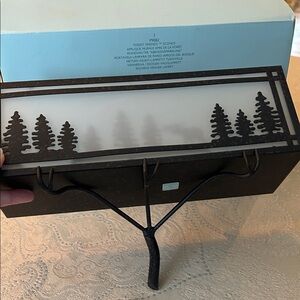 PartyLite Forest Friends Wall Sconce, holds three tea light candles, NIB